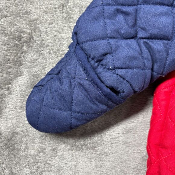 Tommy Hilfiger Baby Snowsuit Coat Quilted Bunting Puffer Zip Up Hooded 0-3m H251 - Picture 3 of 8